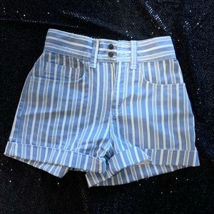 High Waisted Stripped BDG Shorts